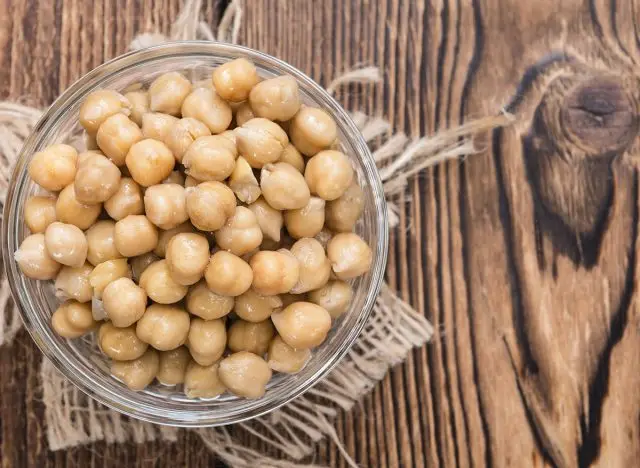 Chickpeas in a bowl