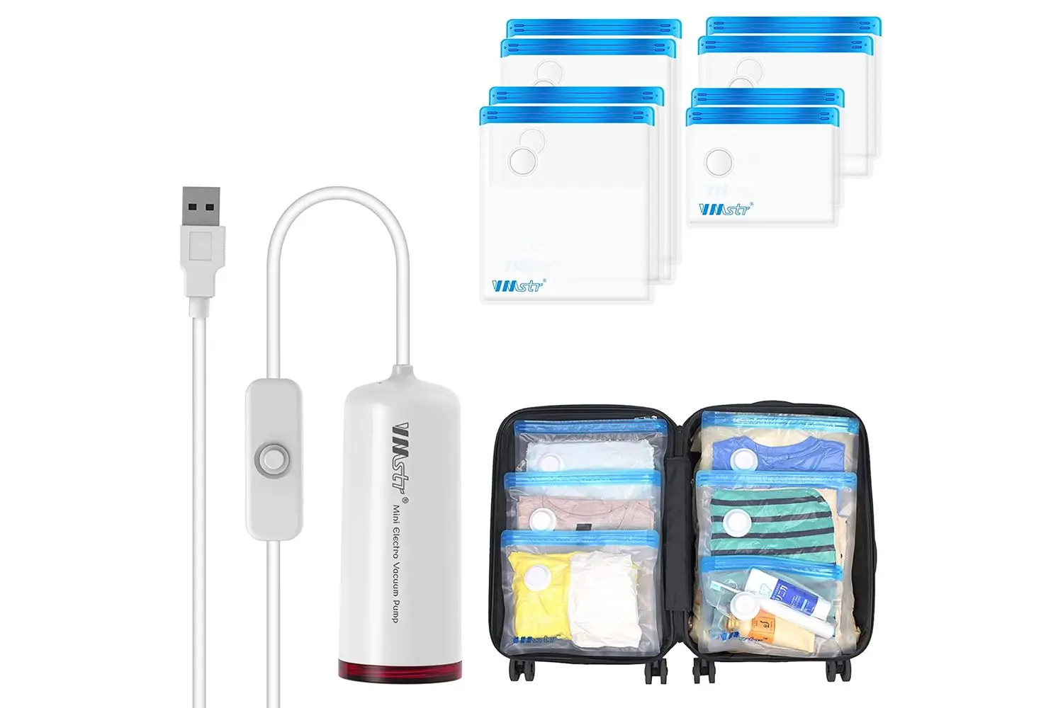 VMSTR Travel Vacuum Storage Bags