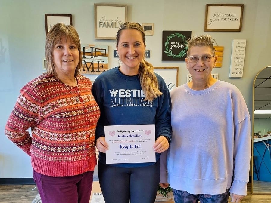 Westies Nutrition Owner Receives ‘Way to Go!’ Award