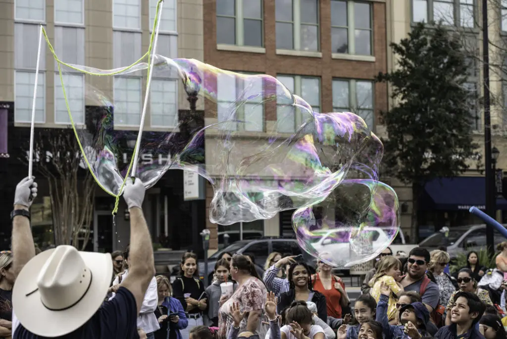 Bubble Day Market Street The Woodlands