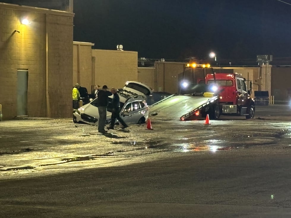 Davenport sinkhole swallows car