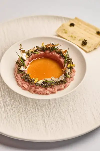 Bluefin tuna toro tartar is a highlight of the Japan-meets-Europe menu. Photo: Birds