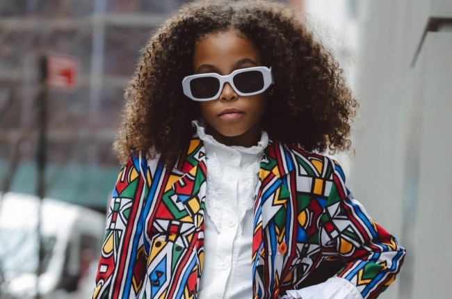 SA-born model (9) struts her stuff on the New York Fashion Week catwalk