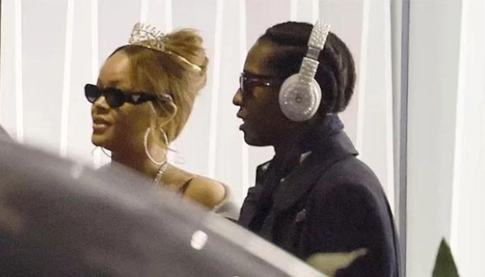 Rihanna Celebrates Her 36th Birthday Wearing a Tiara at Milan Airport