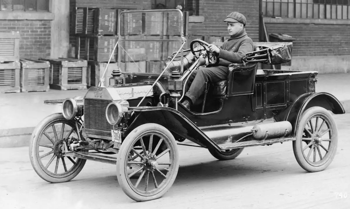 Image Source: A Model T motor car, first produced by Ford in 1908. (Photo by Three Lions/Getty Images)