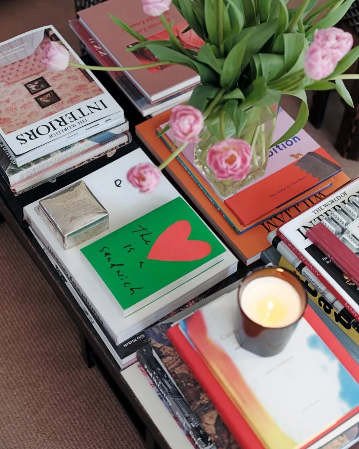 Books and magazines including The Heart is a Sandwich by Jason Fulford