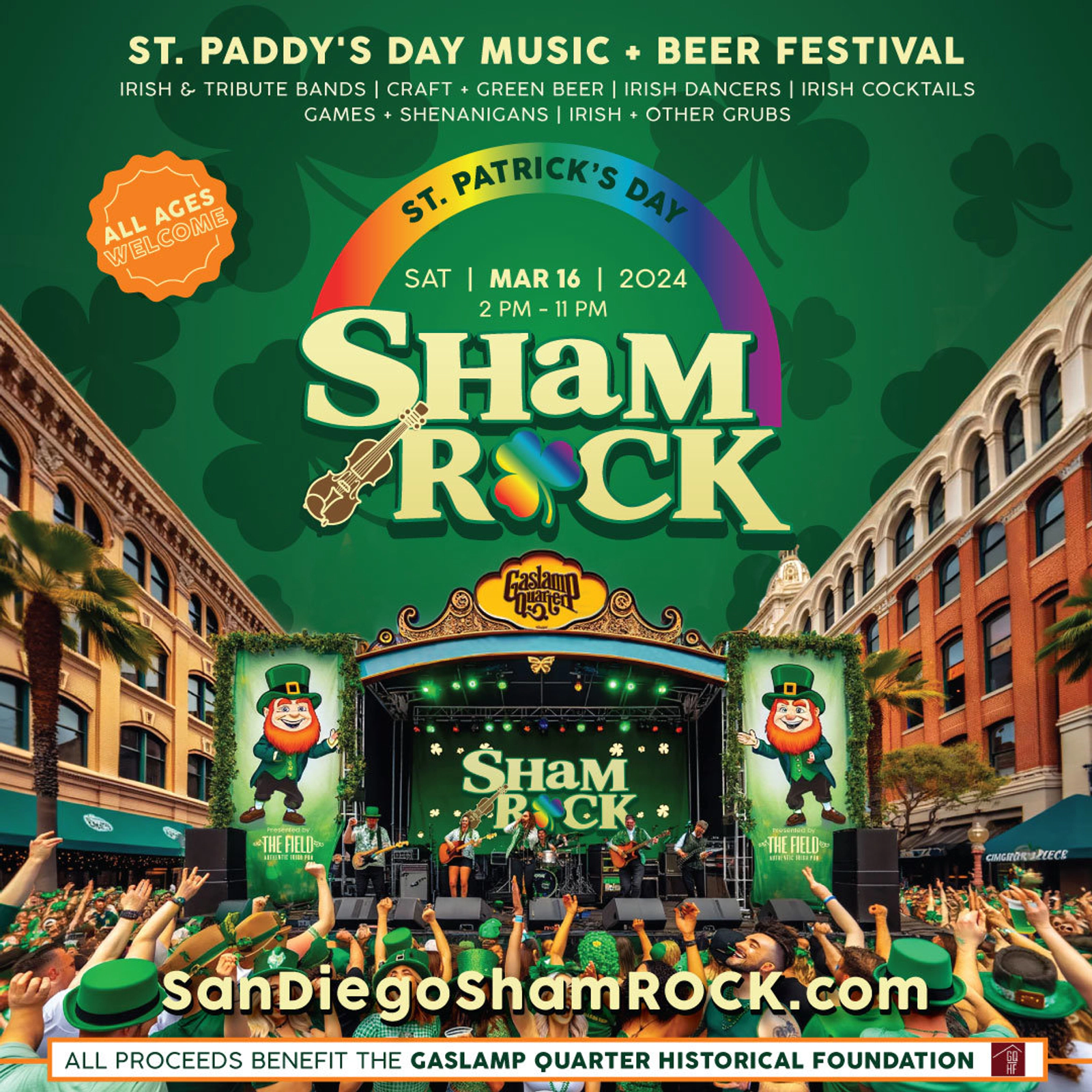 Win Tickets to Shamrock Saint Paddy’s Day Gaslamp Music & Beer Festival | San Diego Sports 760