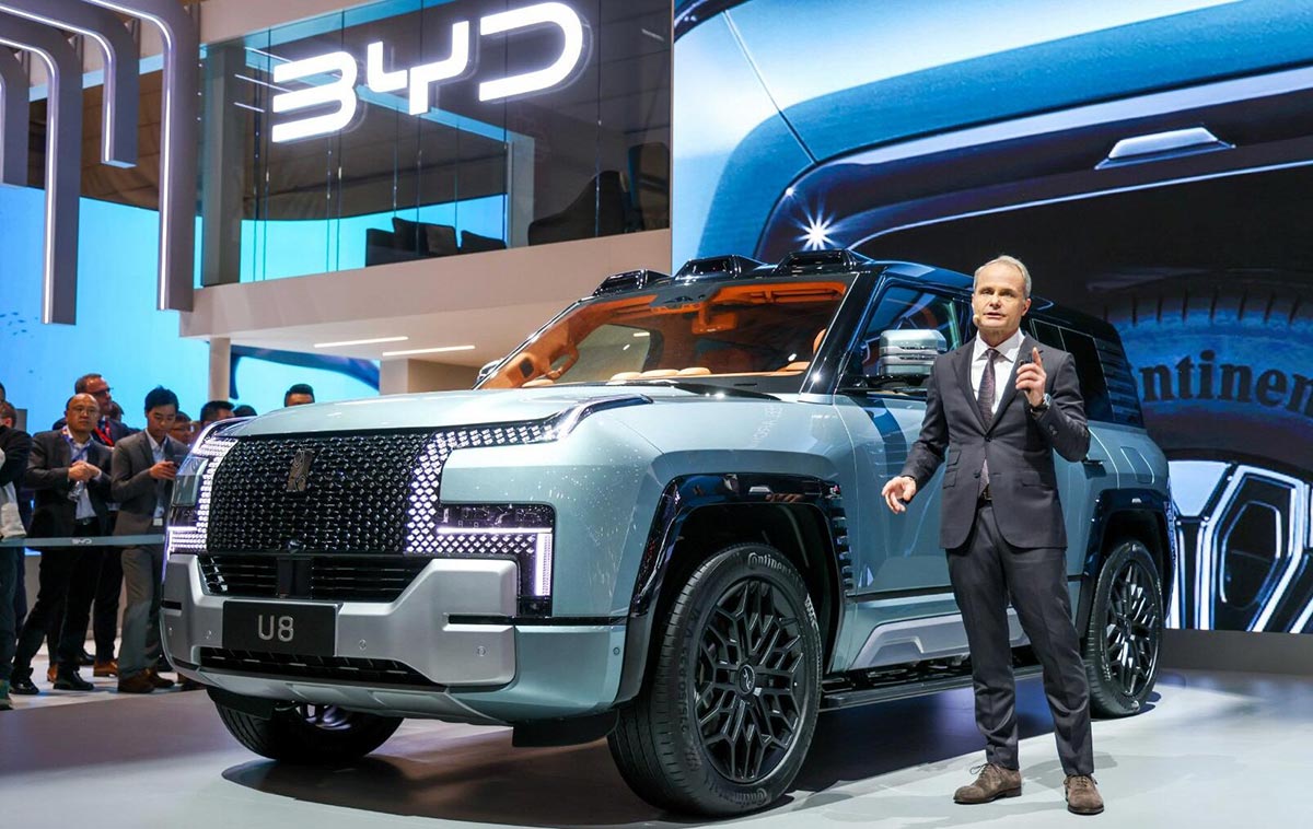 BYD showcases 8 models at Geneva auto show, Yangwang U8 makes European debut