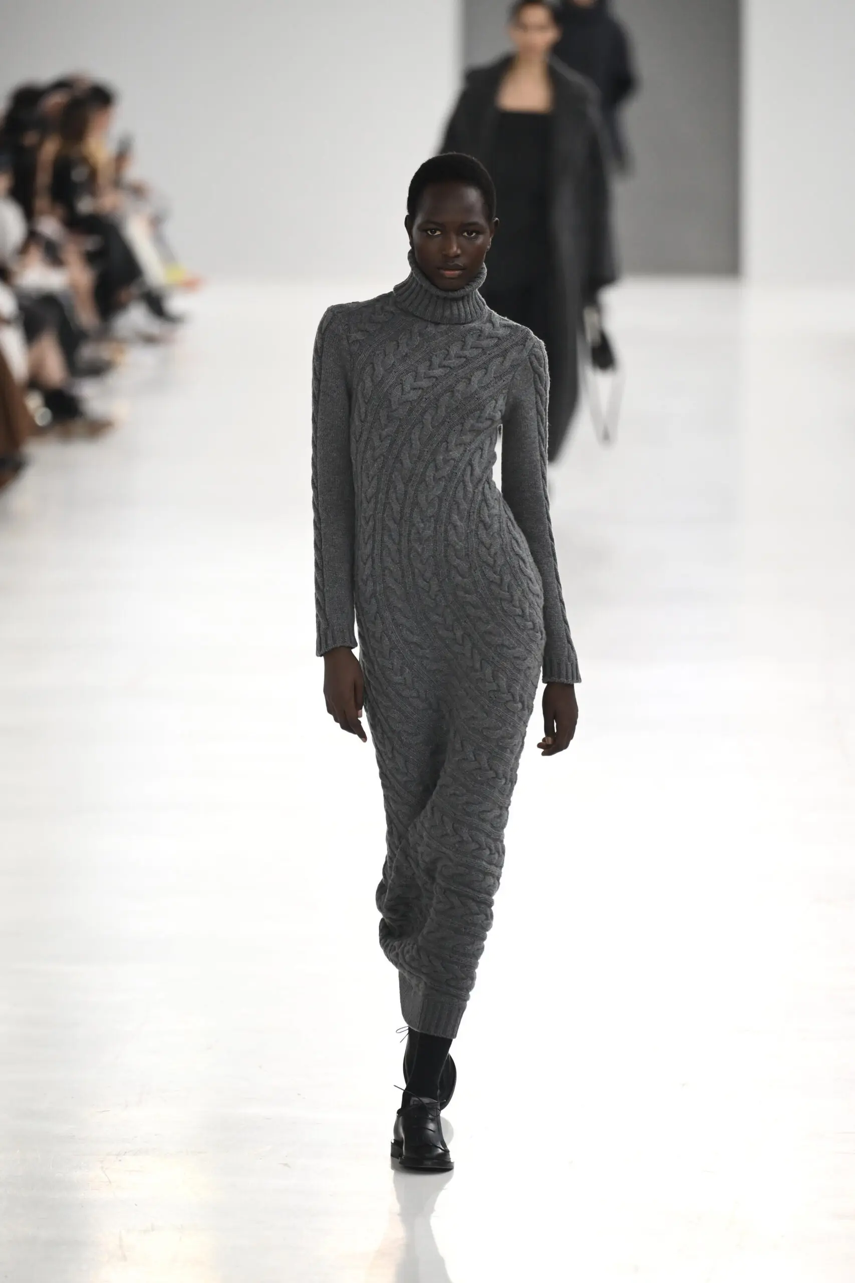 Cable knits and ribbed sweaters and dresses were everywhere on the Milan runways.