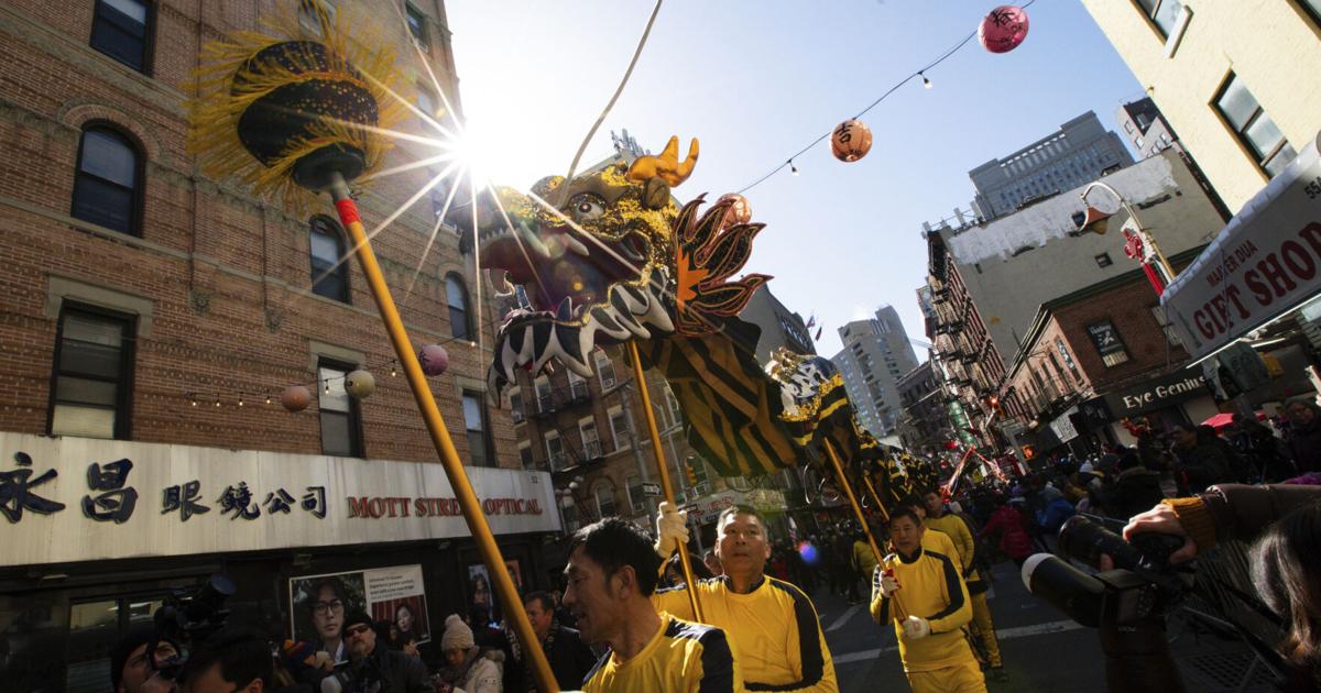 Dragons and dancers parade through Manhattan’s Chinatown for Lunar New Year