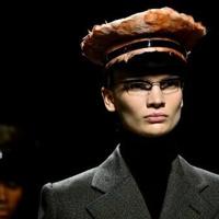 Prada opted for fake fur on hats and hems at Milan Fashion Week.