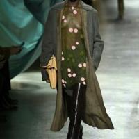 Mustard and moss green continued to be popular shades at Milan Fashion Week.