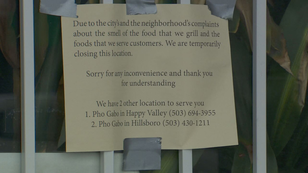 Oregon restaurant association demands review after ‘smell’ shutters Vietnamese restaurant