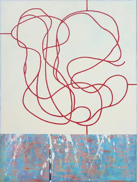 An abstract painting by Michael K. Bisbee.