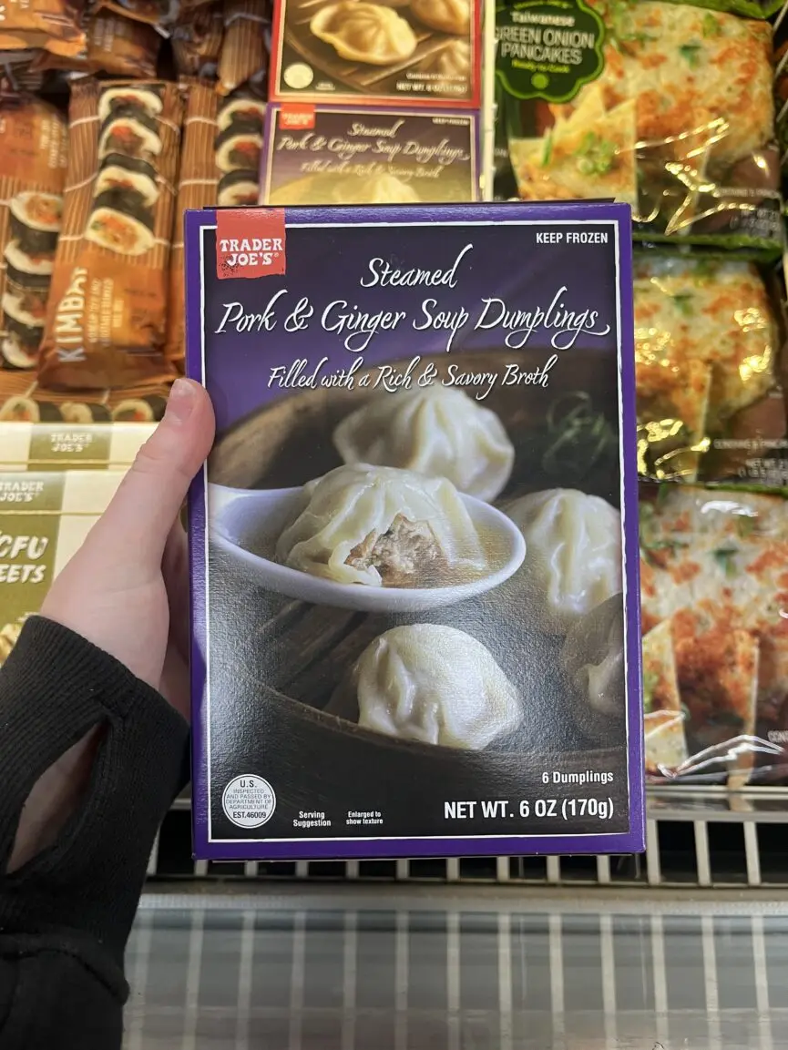 steamed pork and ginger soup dumplings_best trader joe's frozen foods