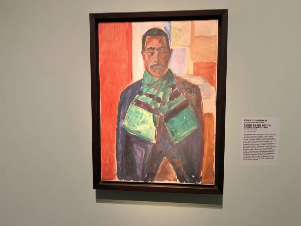 Edvard Munch, Abdul Karim with a Green Scarf (1916)