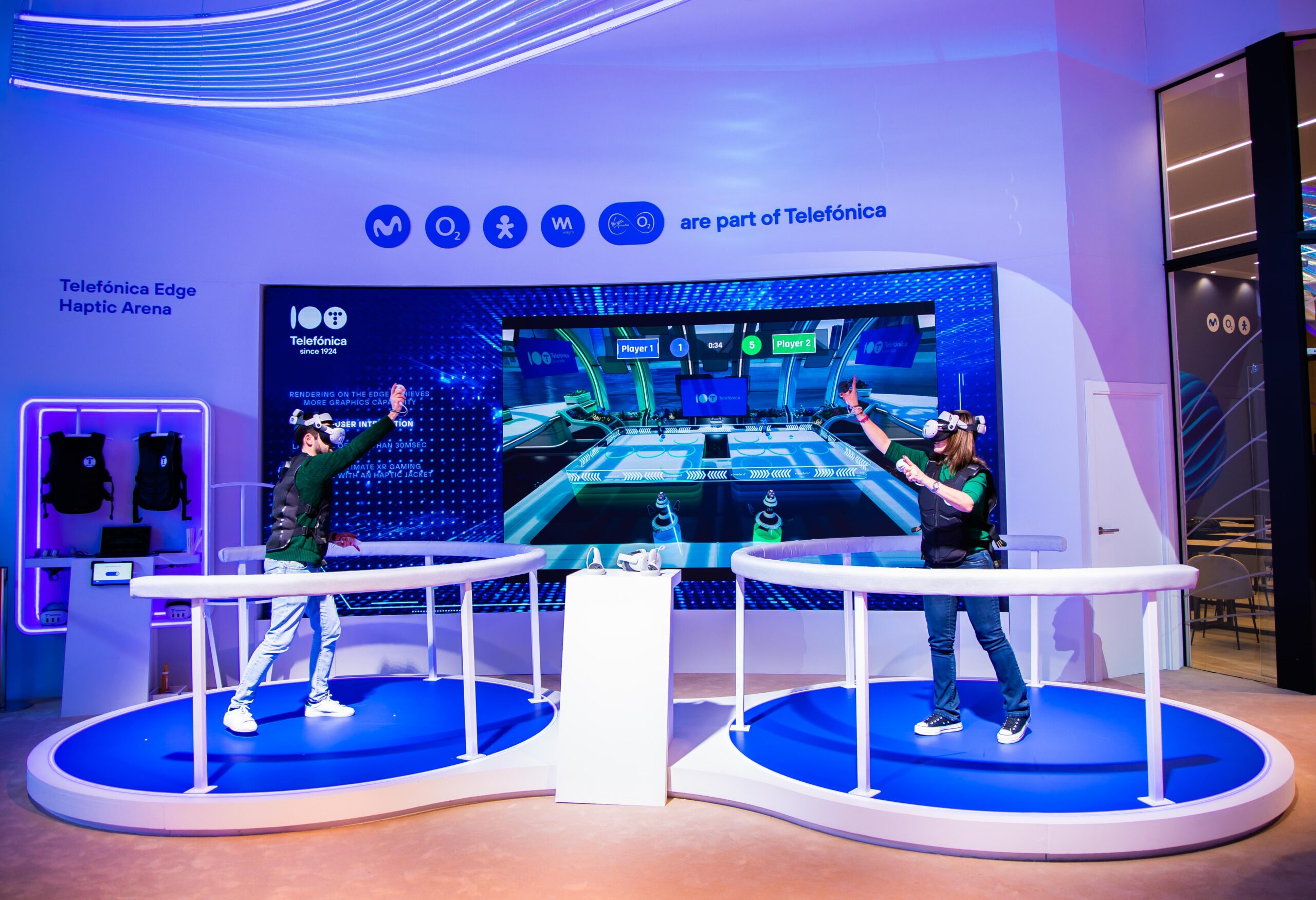 Telefónica incorporates haptic technology in an immersive experience