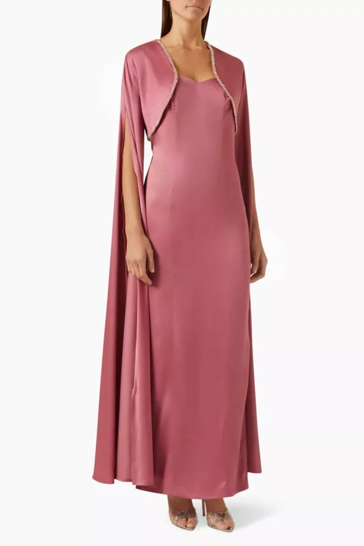 Strapless maxi dress and bolero set, Nass