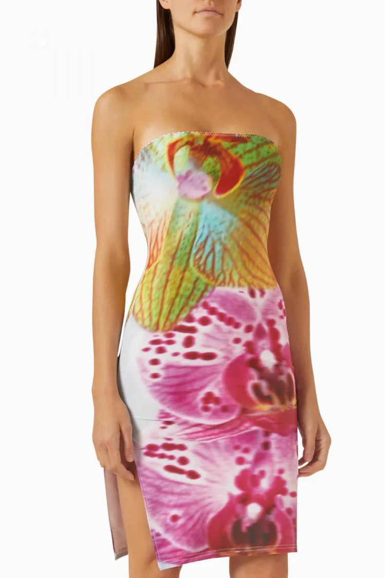 Orchid tube dress in stretch-jersey, Kourh