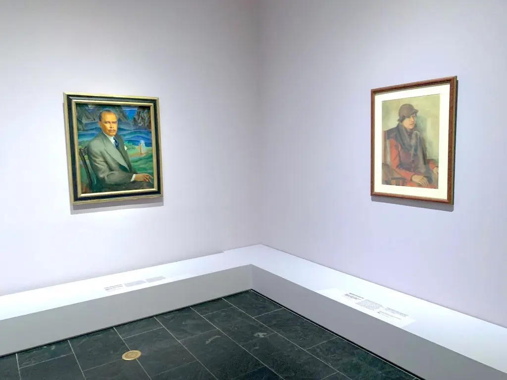 Laura Wheeler Waring, James Weldon Johnson, 1943 and Aaron Douglas, Miss Zora Neale Hurston, 1926