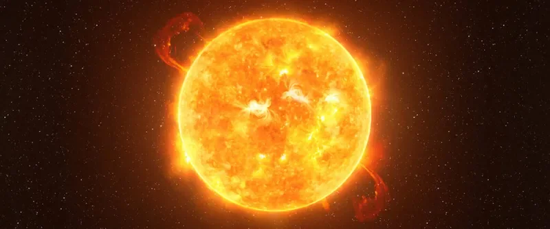 Artist's impression of a red giant star like UY Scuti. Credit: Dzika Mrowka