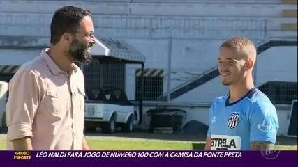 Léo Naldi completa 100 jogos com a camisa da Ponte Preta