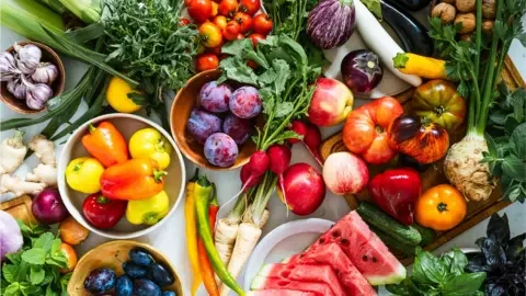 Getty Images Picture of colourful fruit and vegetables