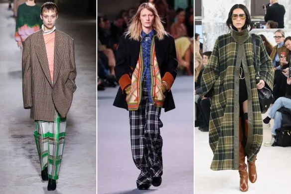 Checks please: Dries van Noten, Rabanne and Chloe autumn/winter 2024 runway at Paris Fashion Week.