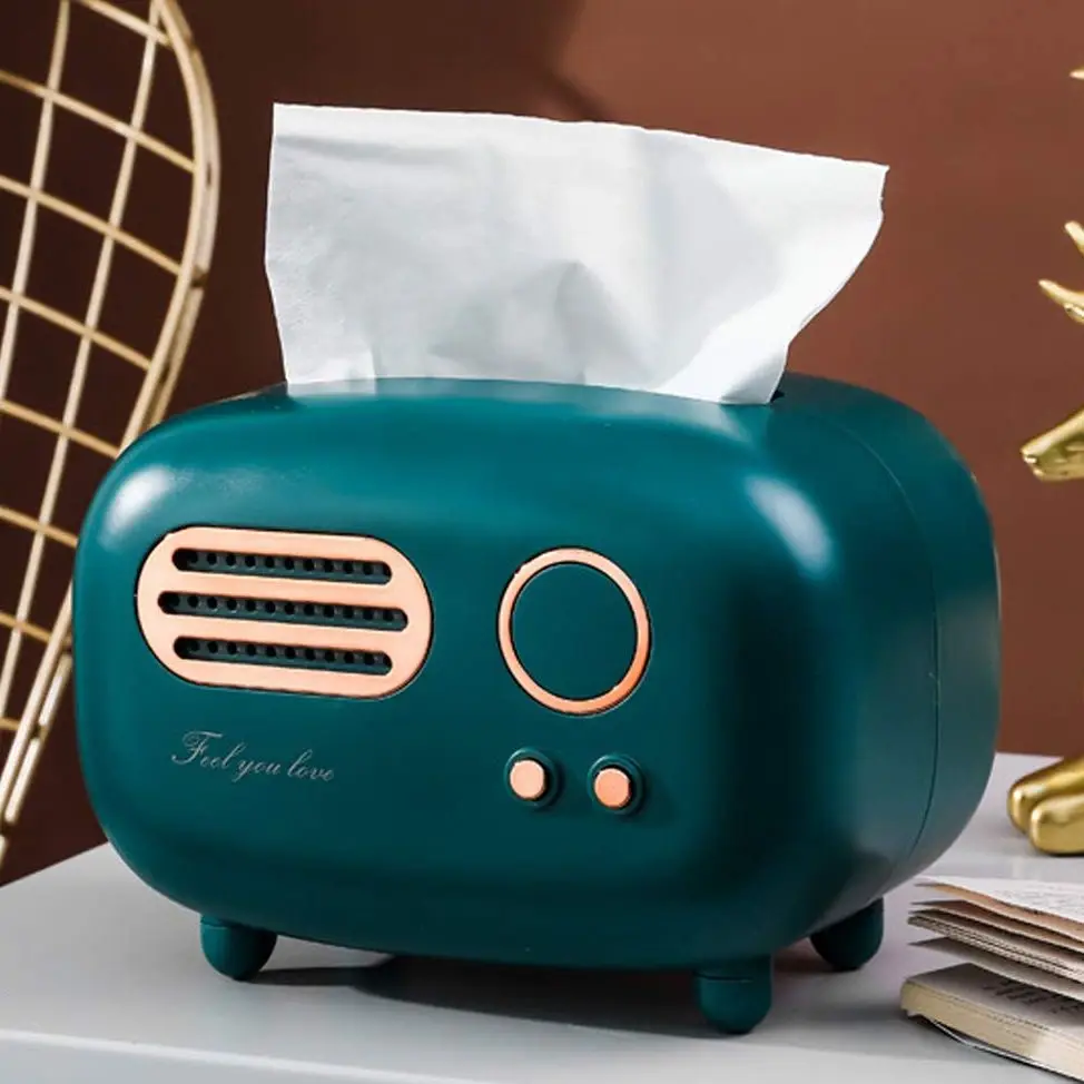 Retro Radio Shape Tissue Cover Box