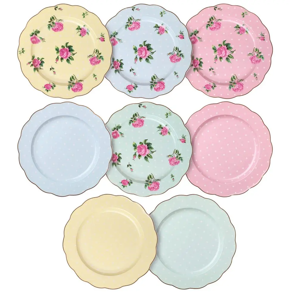 Porcelain Floral Plates Porcelain Floral Plates