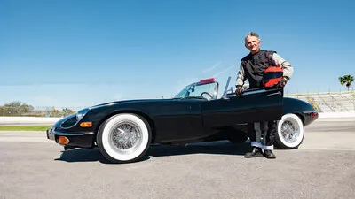 ECD's Mack Messer Takes to the Racetrack in an ECD Modernized Classic Jaguar E-Type