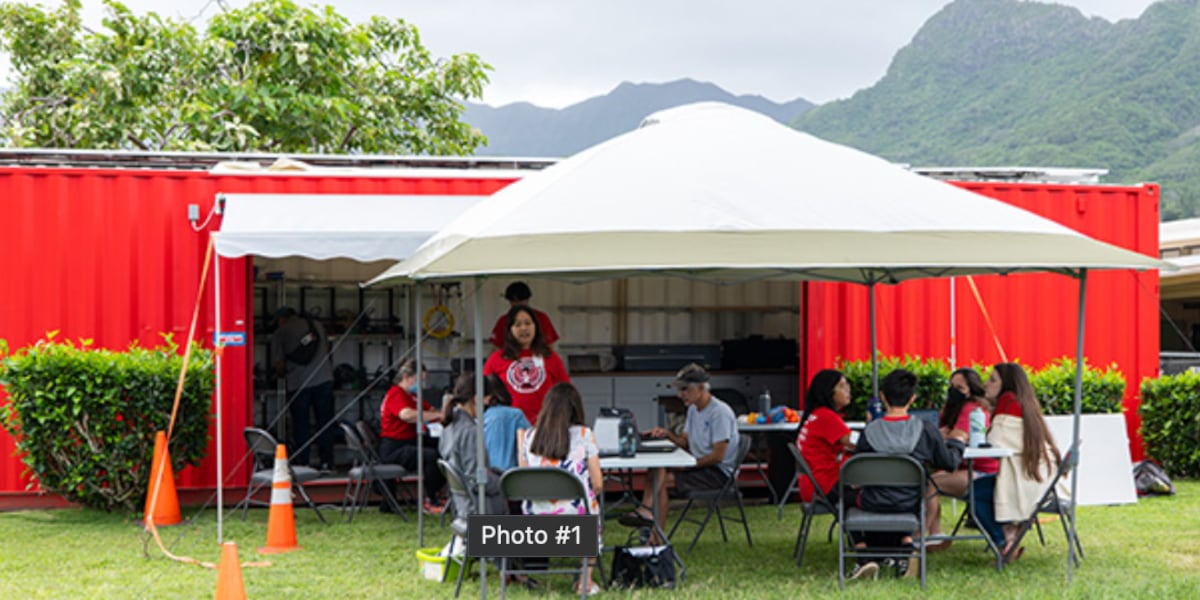 This shipping container filled with cool gadgets is sparking innovation at Hawaii schools