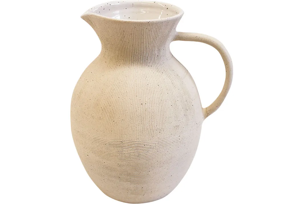 Textured pitcher by Mima Ceramics