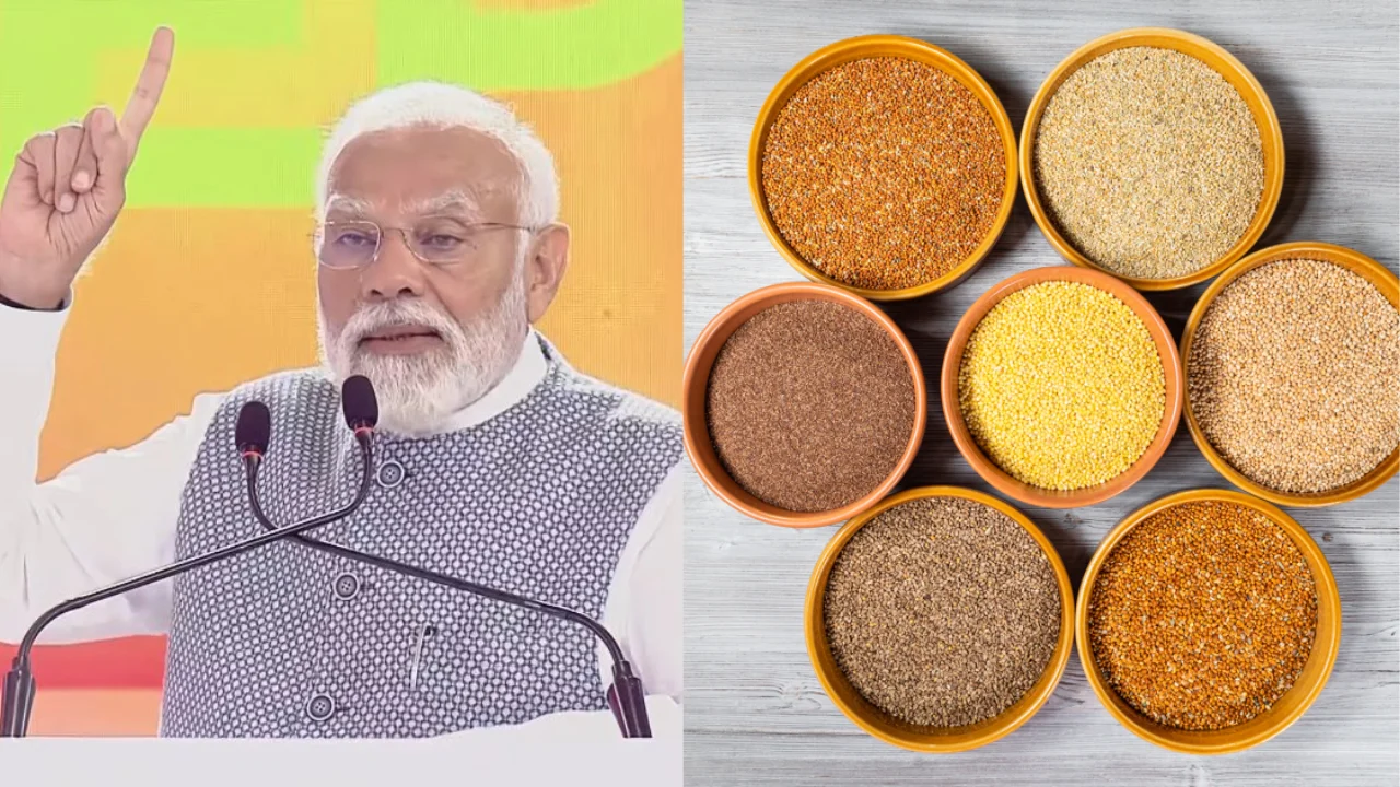 PM Modi announces September as Nutrition Month while discussing the importance of millet for healthy dietary consumption. Pic Credit: Twitter/iStock