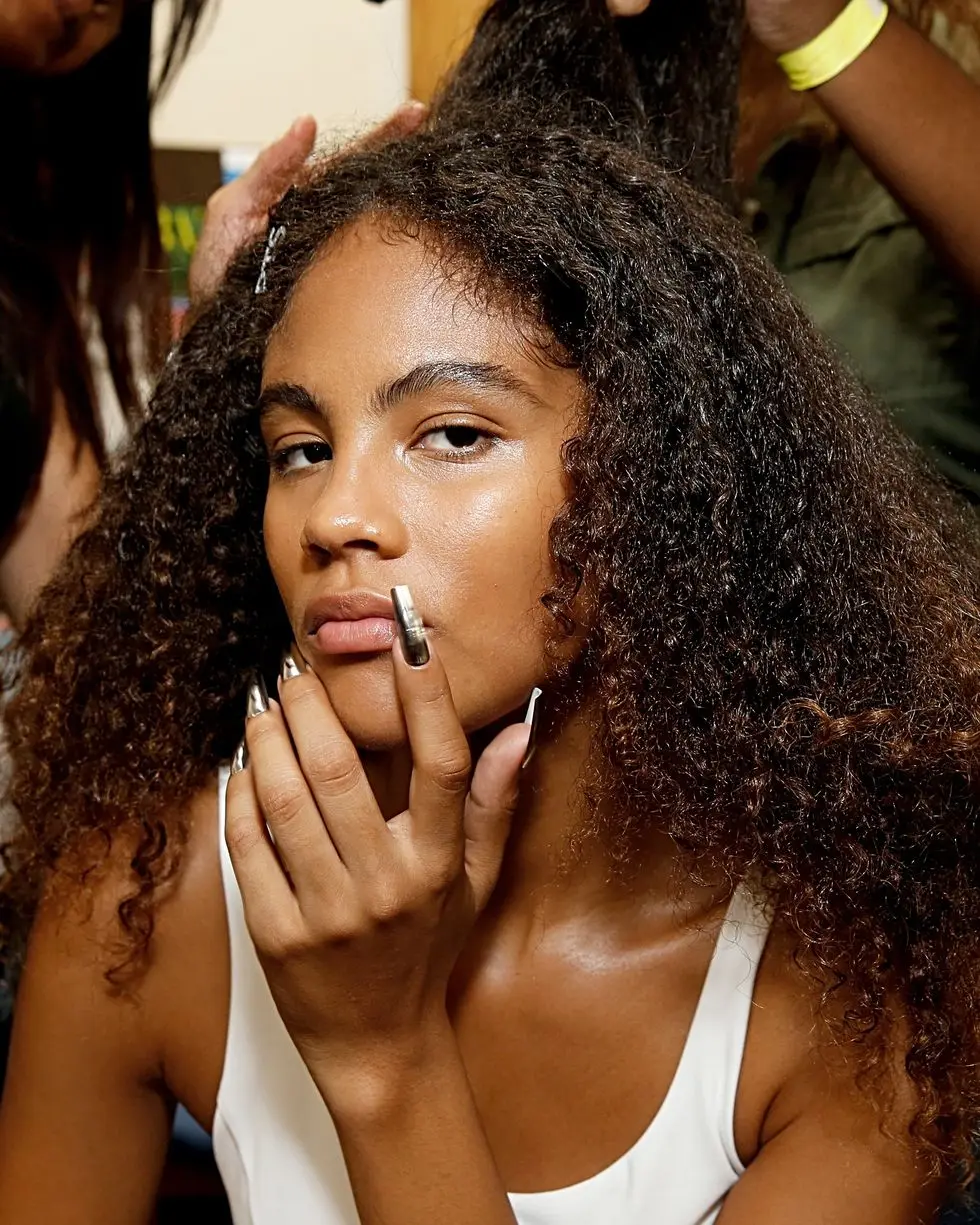 priscavera front row  backstage new york fashion week september 2023