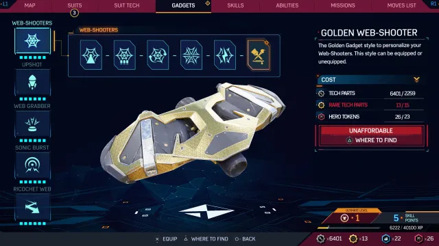 All Spider-Man 2 Golden Gadgets and how to get them