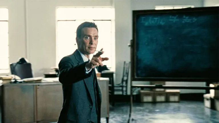 Cillian Murphy in a scene from the Universal Pictures film Oppenheimer.