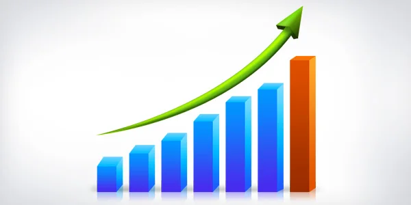 Business growth graph (PSD) - Graphicsfuel