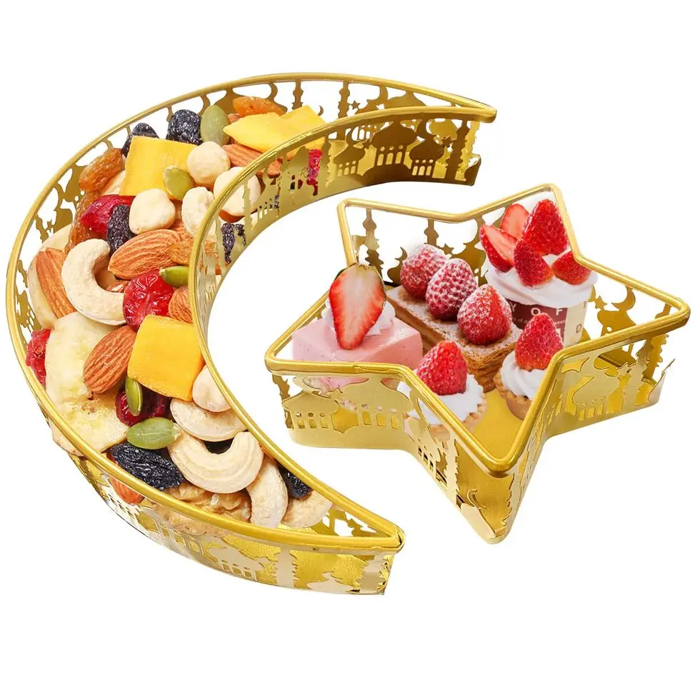 Moon and Star Shaped Gold Trays Moon and Star Shaped Gold Trays