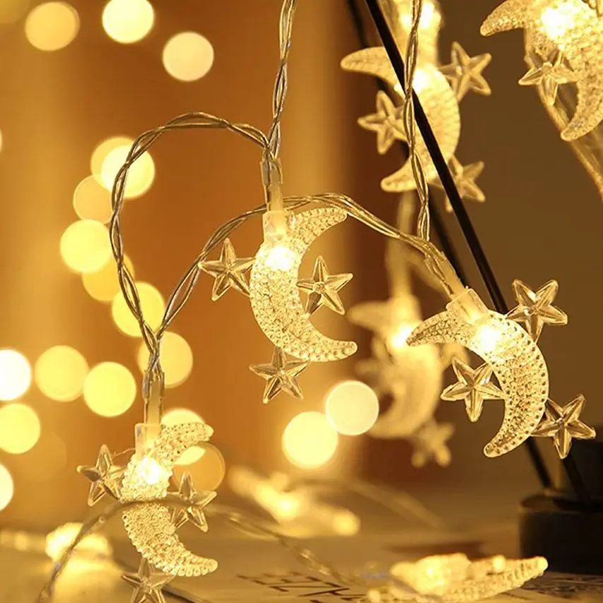 Crescent Moon and Star Fairy Lights Crescent Moon and Star Fairy Lights