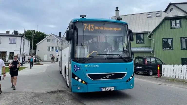 Local bus in Lofoten. Photo: David Nikel.