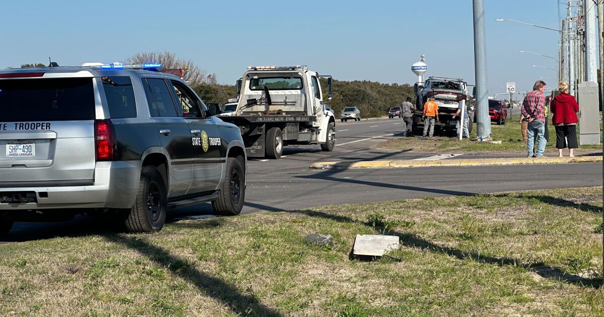 Highway Patrol vehicle involved in multi-car crash on US 158