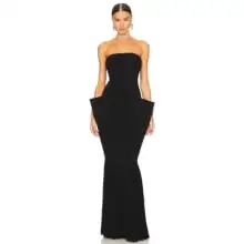 Product image of Norma Kamali Strapless Wing Fishtail Gown