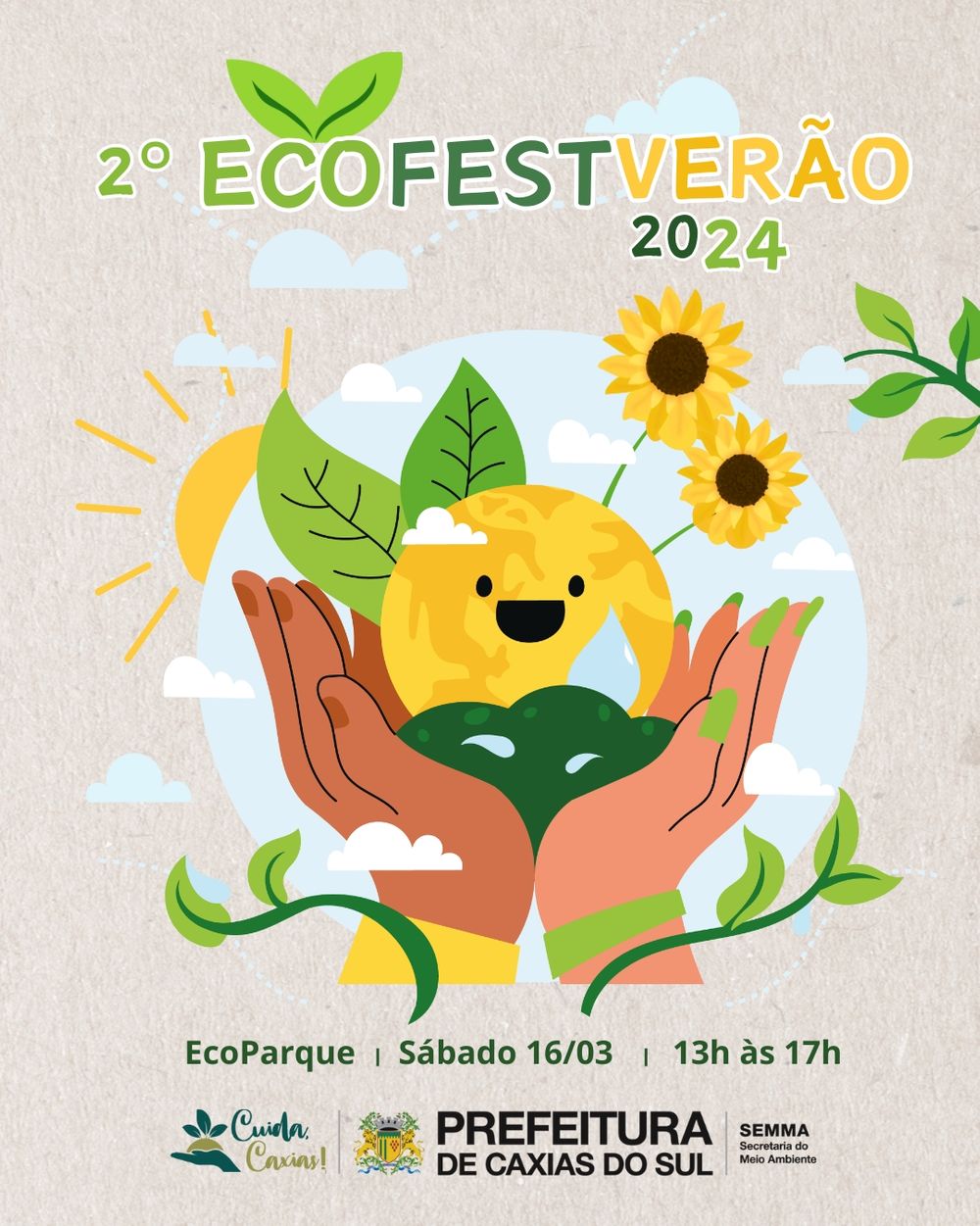 2º Ecofest Verão promove educação, cultura e música neste sábado, em Caxias do Sul