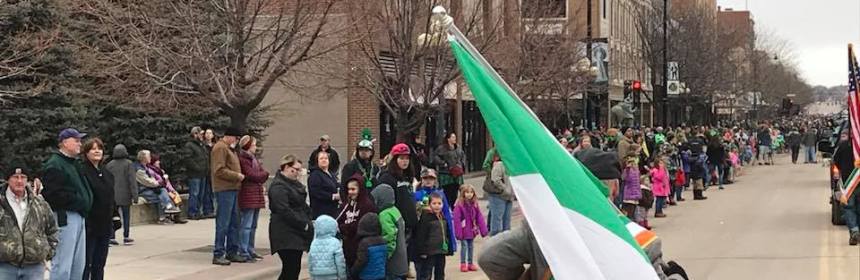 St. Patrick’s Day Parade is downtown on Saturday, with food drive