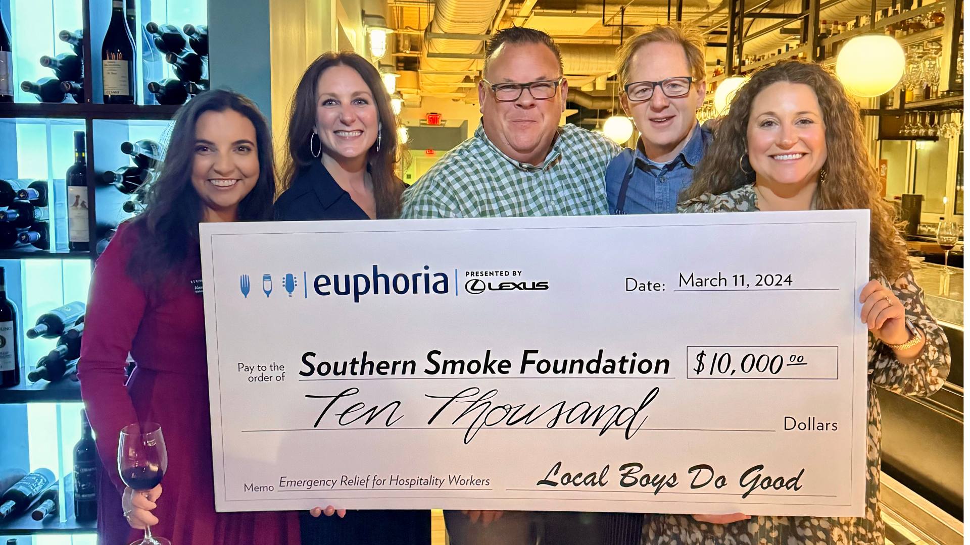 euphoria Greenville donates to $10K to nonprofit supporting food workers