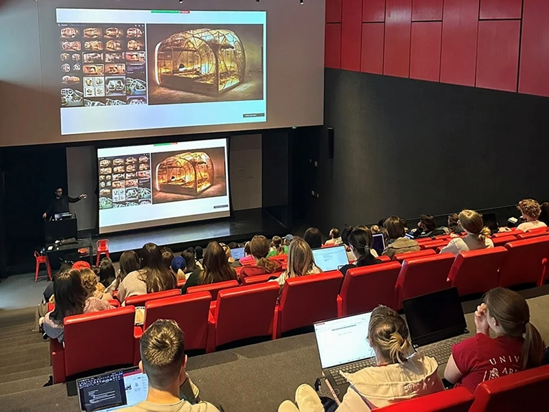 Earlier this semester, interior architecture and design faculty members in the Fay Jones School of Architecture and Design hosted three workshops that focused on artificial intelligence (AI) and were funded by a grant from the Angelo Donghia Foundation.