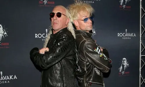 Dee Snider (L) of Twisted Sister and magician/comedian Murray SawChuck