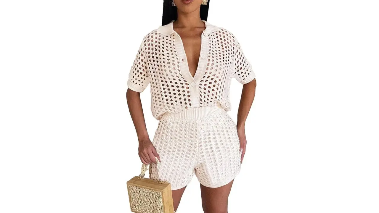 Alunzoem Women's Crochet Short Set.jpeg