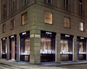 The Damiani boutique on Milan's Via Montenapoleone.